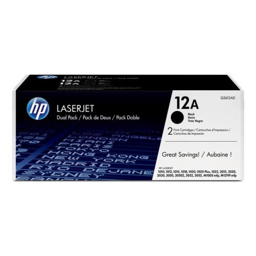 HP toner čierna (Q2612AD / 12AD) (Dvojbalenie)