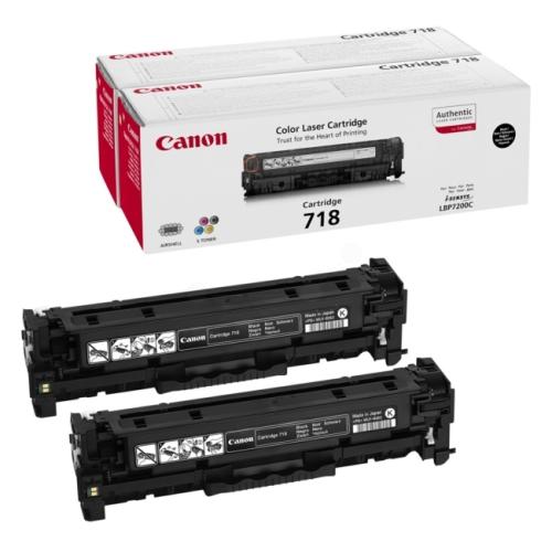 Canon toner čierna (2662B005 / 718BKVP) (Dvojbalenie)