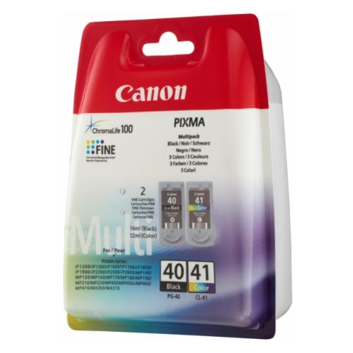 Canon atramentová náplň čierna / farba (0615B036 / PG40+CL41) (Dvojbalenie, multipack)