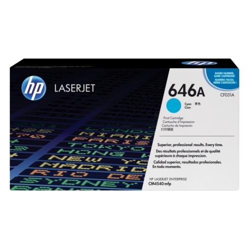 HP toner azúrová (CF031A / 646A)