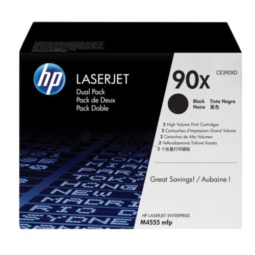 HP toner čierna (CE390XD / 90X) (Dvojbalenie)