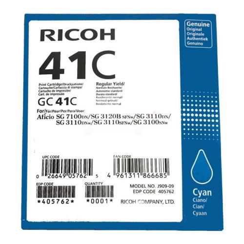 Ricoh atramentová náplň azúrová (405762 / GC41C)