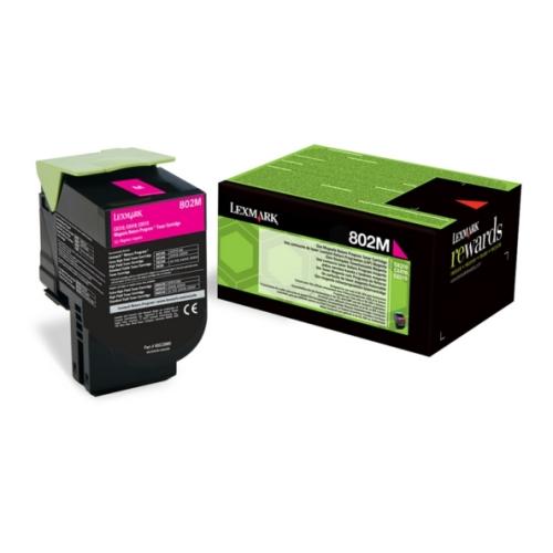 Lexmark toner magenta (80C20M0 / 802M) (Návrat)