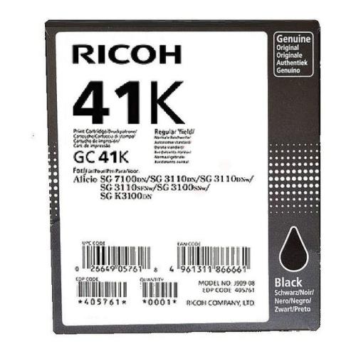 Ricoh atramentová náplň čierna (405761 / GC41K)