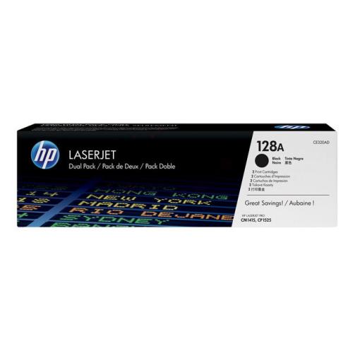 HP toner čierna (CE320AD / 128A) (Dvojbalenie)