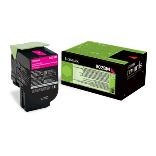 Lexmark toner magenta (80C2SM0 / 802SM) (Návrat)