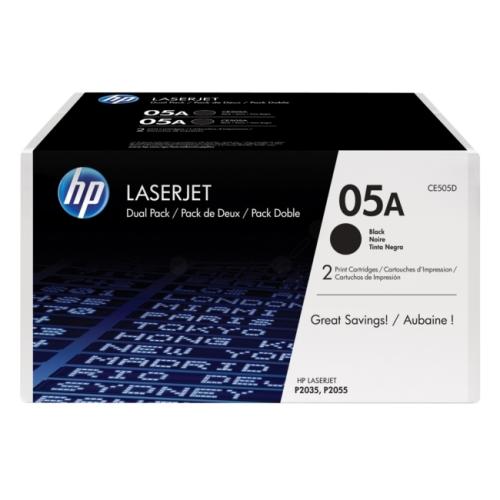 HP toner čierna (CE505D / 05A) (Dvojbalenie)