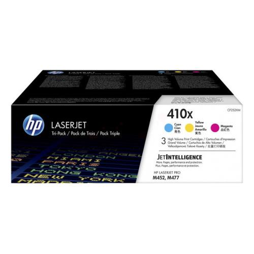 HP toner azúrová / magenta / žltý (CF252XM / 410X) (multipack)