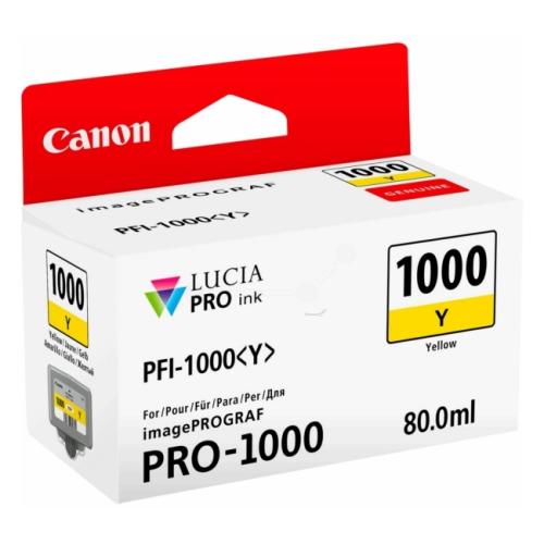 Canon atramentová náplň žltý (0549C001 / PFI1000Y)