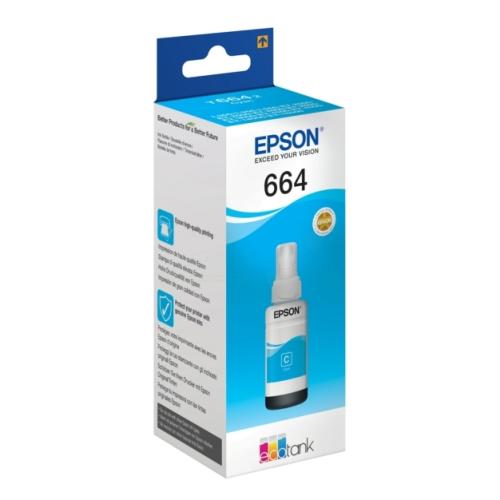 Epson atramentová náplň azúrová (C13T664240 / 664)