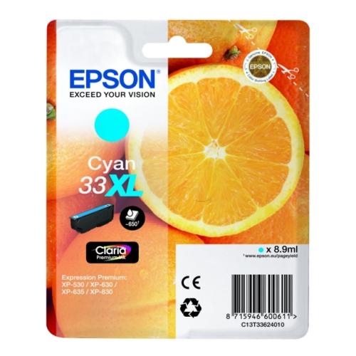 Epson atramentová náplň azúrová (C13T33624012 / 33XL) (high capacity)