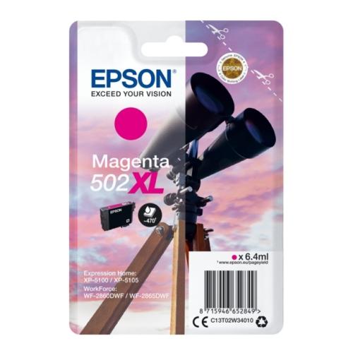 Epson atramentová náplň magenta (C13T02W34010 / 502XL) (high capacity)