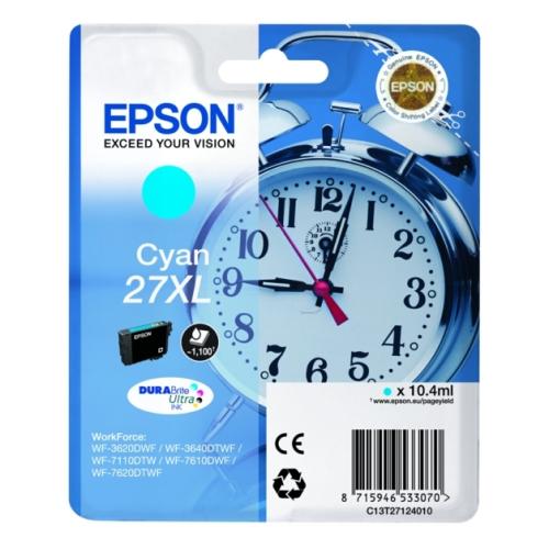 Epson atramentová náplň azúrová (C13T27124012 / 27XL) (high capacity)