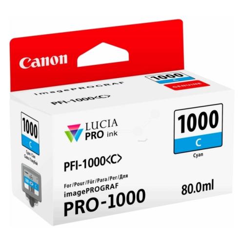 Canon atramentová náplň azúrová (0547C001 / PFI1000C)