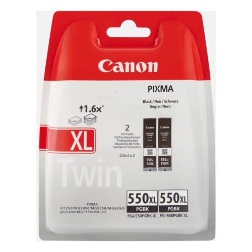 Canon atramentová náplň čierna (6431B005 / PGI550PGBKXL) (Dvojbalenie, high capacity)