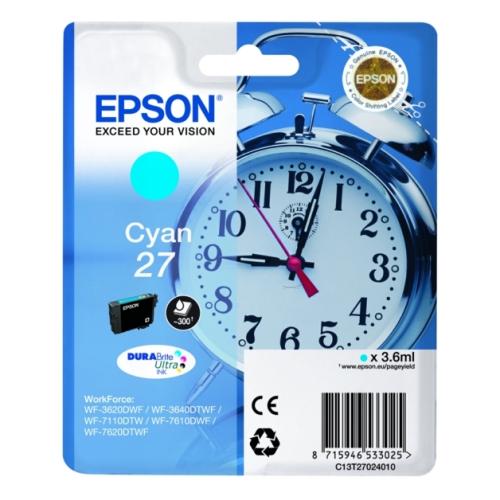 Epson atramentová náplň azúrová (C13T27024012 / 27)