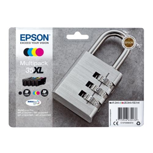 Epson atramentová náplň čierna / azúrová / magenta / žltý (C13T35964010 / 35XL) (multipack, high capacity)