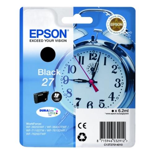 Epson atramentová náplň čierna (C13T27014012 / 27)