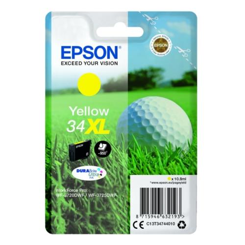 Epson atramentová náplň žltý (C13T34744010 / 34XL) (high capacity)