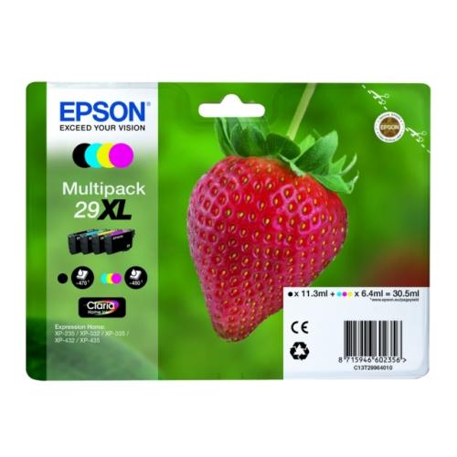 Epson atramentová náplň čierna / azúrová / magenta / žltý (C13T29964012 / 29XL) (multipack, high capacity)