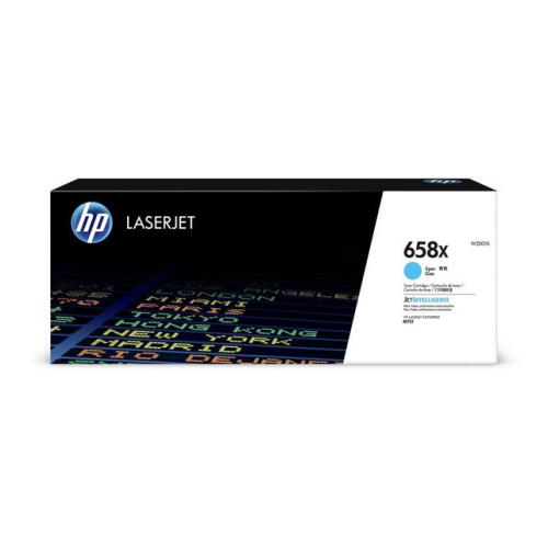 HP toner azúrová (W2001X / 658X) (high capacity)