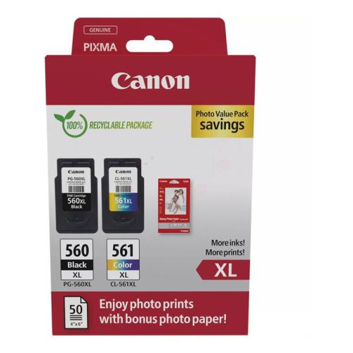 Canon atramentová náplň / fotopapier čierna / farba (3712C008 / PG560XL+CL561XL) (Dvojbalenie, multipack)