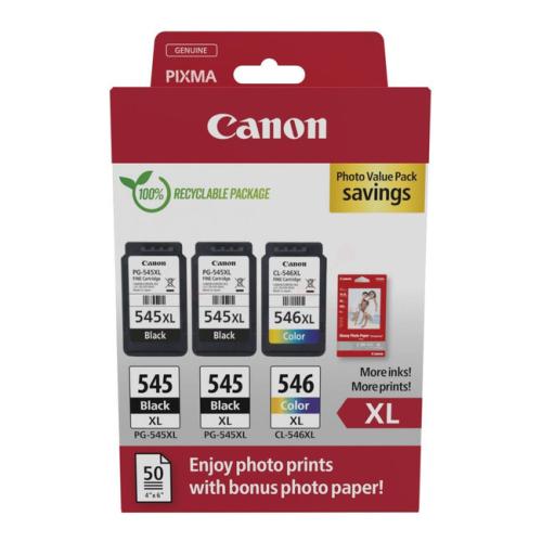 Canon atramentová náplň čierna / farba (8286B015 / PG545XL+CL546XL) (Dvojbalenie, multipack, high capacity)