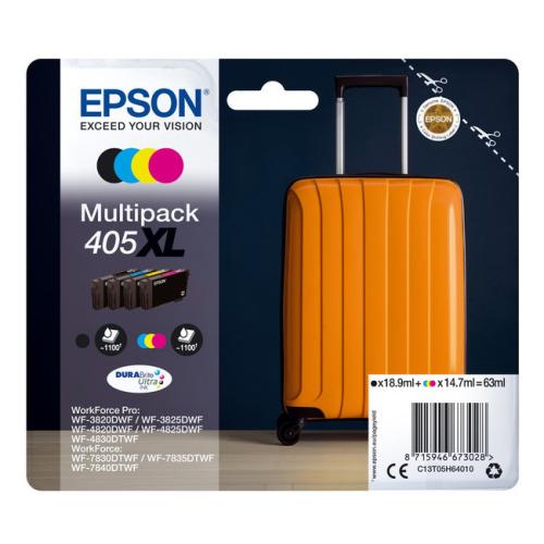 Epson atramentová náplň čierna / azúrová / magenta / žltý (C13T05H64010 / 405XL) (multipack, high capacity)