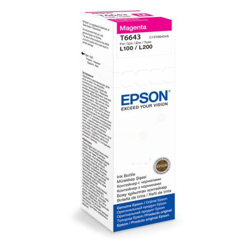 Epson atramentová náplň magenta (C13T66434A / T6643)