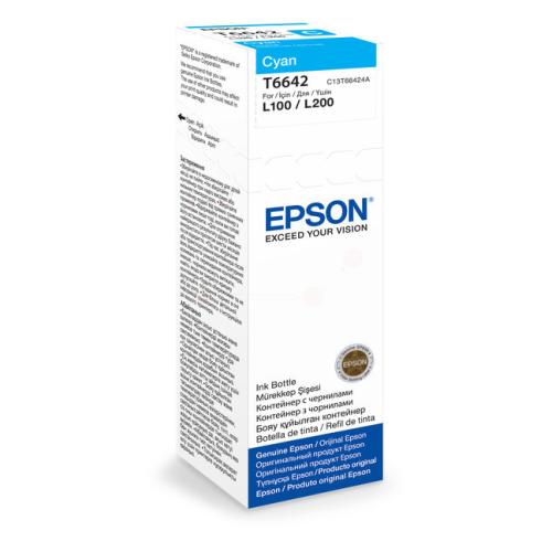 Epson atramentová náplň azúrová (C13T66424A / T6642)