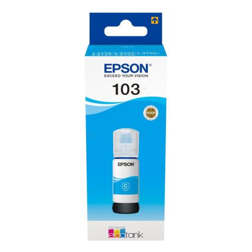 Epson atramentová náplň azúrová (C13T00S24A / 103)