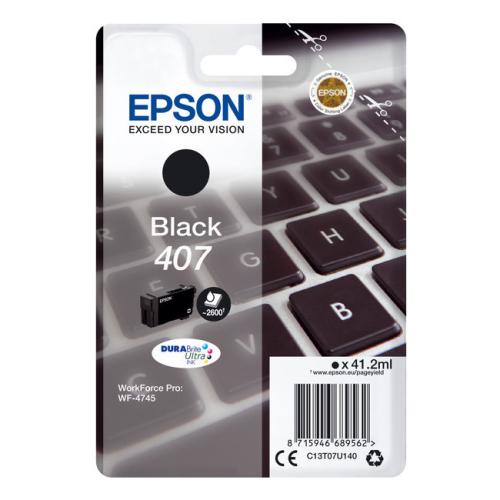 Epson atramentová náplň čierna (C13T07U140 / 407)