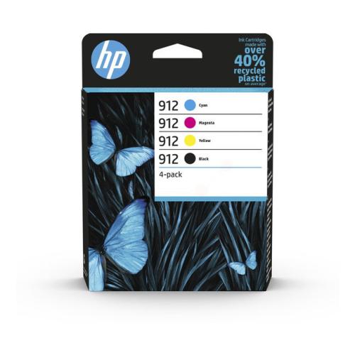 HP atramentová náplň čierna / azúrová / magenta / žltý (6ZC74AE / 912) (multipack)