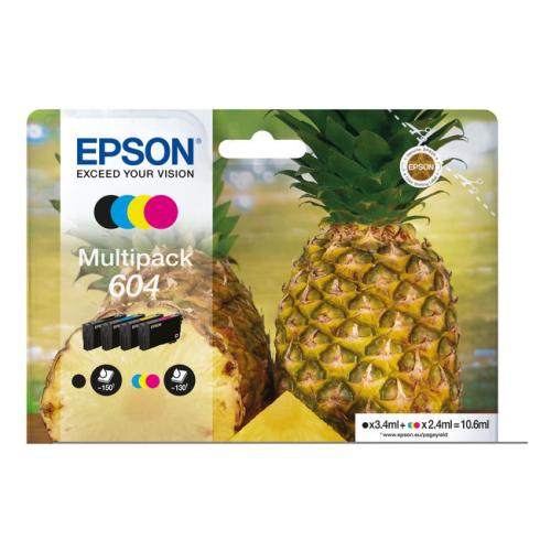 Epson atramentová náplň čierna / azúrová / magenta / žltý (C13T10G64010 / 604) (multipack)