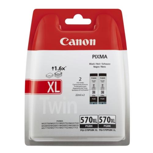 Canon atramentová náplň čierna (0318C010 / PGI570PGBKXL) (Dvojbalenie, high capacity)