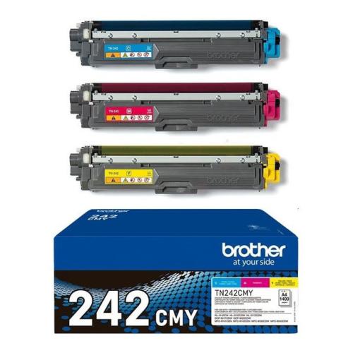 Brother toner azúrová / magenta / žltý (TN242CMY /) (multipack)