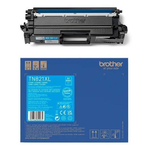 Brother toner azúrová (TN821XLC)