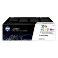 HP toner azúrová / magenta / žltý (CF253XM / 201X) (multipack)