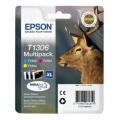 Epson atramentová náplň azúrová / magenta / žltý (C13T13064012 / T1306) (multipack)