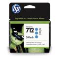 HP atramentová náplň azúrová (3ED77A / 712) (multipack)