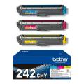 Brother toner azúrová / magenta / žltý (TN242CMY /) (multipack)